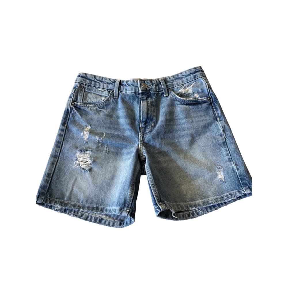 NOT FOR SALE Free People We The Free Distressed Denim Shorts Medium Wash Blue